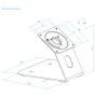 Tooq Soporte de Mesa/Pared para Marco Antirrobo de Tablet TQATWM3401-B Negro